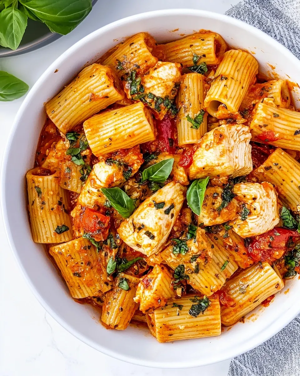 Classic Rigatoni Arrabbiata with Chicken image