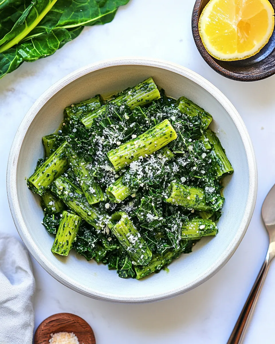 Classic Rigatoni with Easy Kale Sauce image