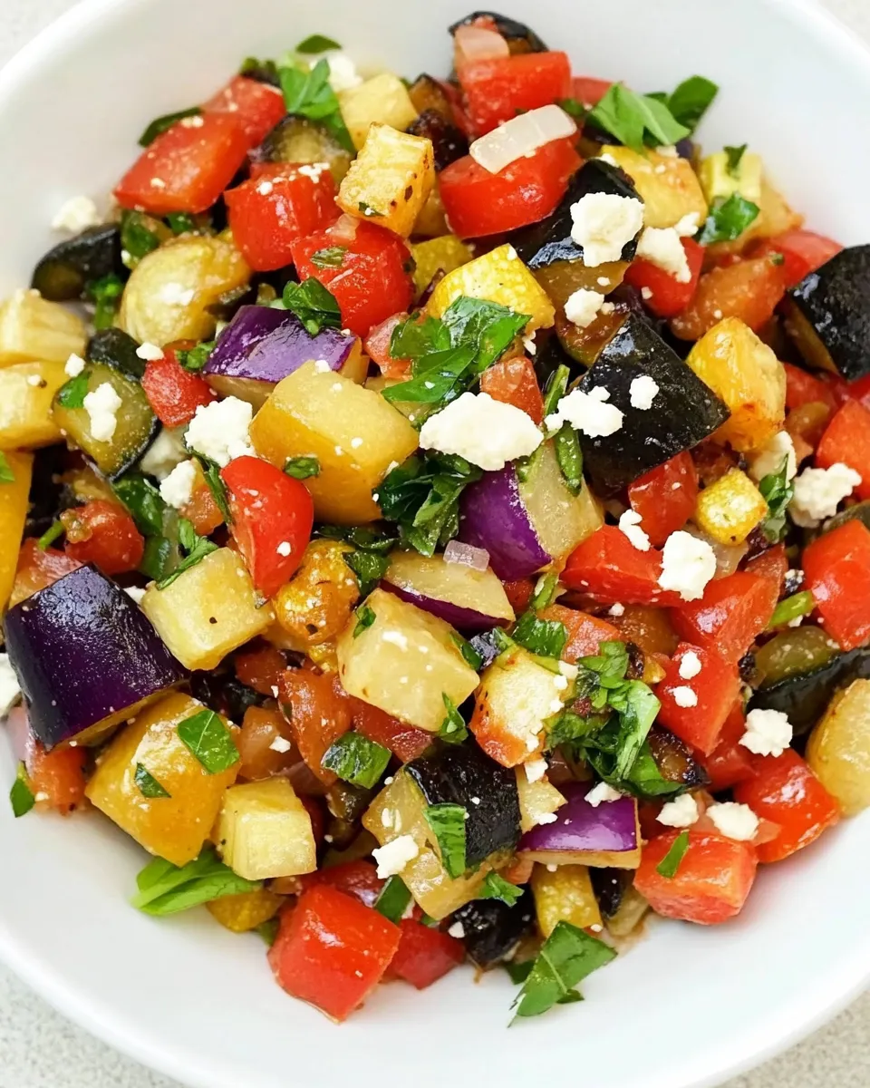 Classic Roasted Vegetable Salad Recipe image