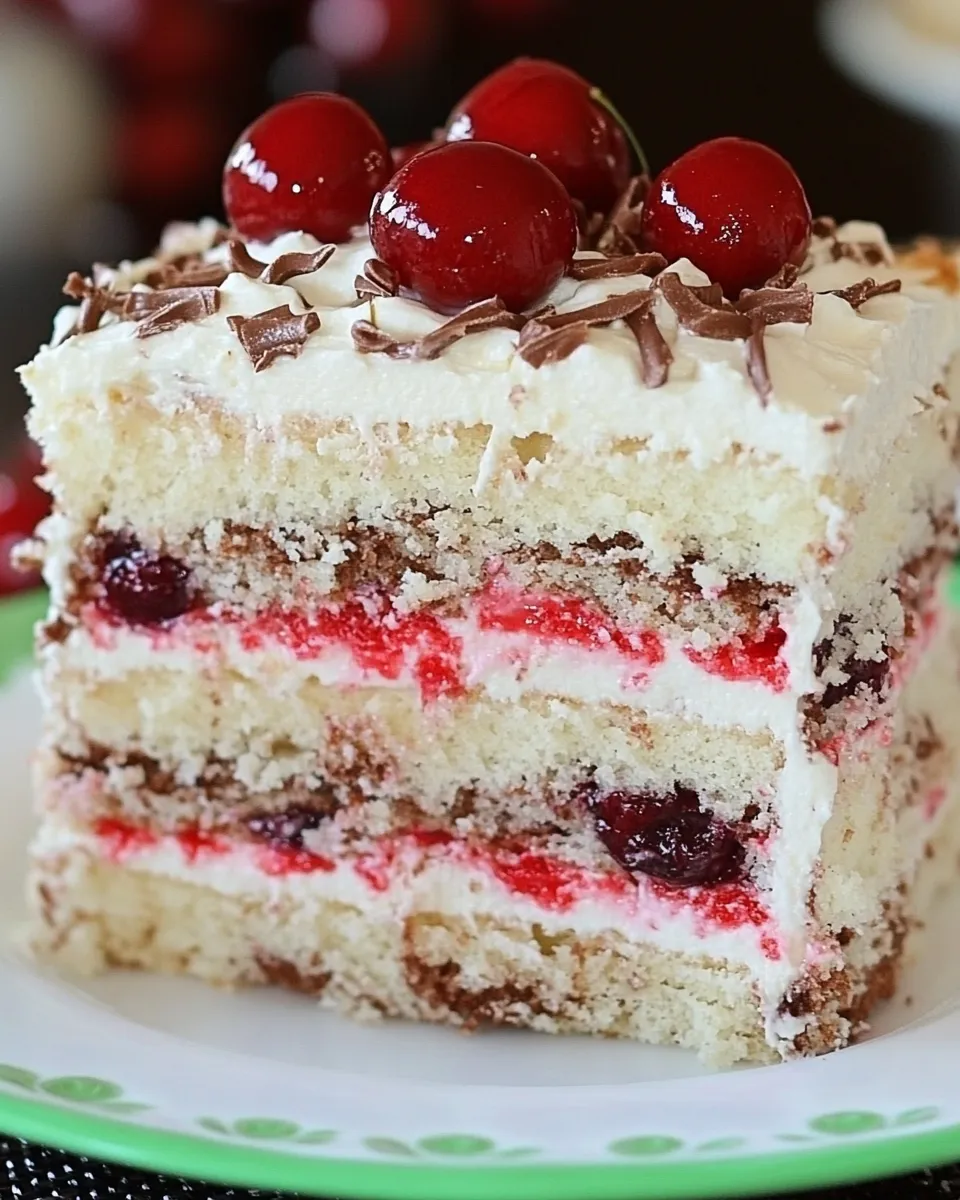 Easy Russian Cherry Layer Cake recipe photo