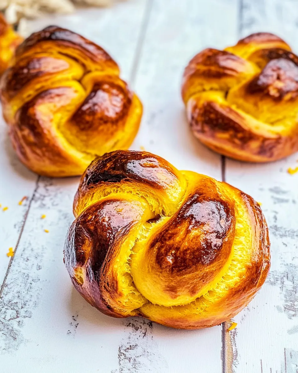 Delicious Saffron Buns shot