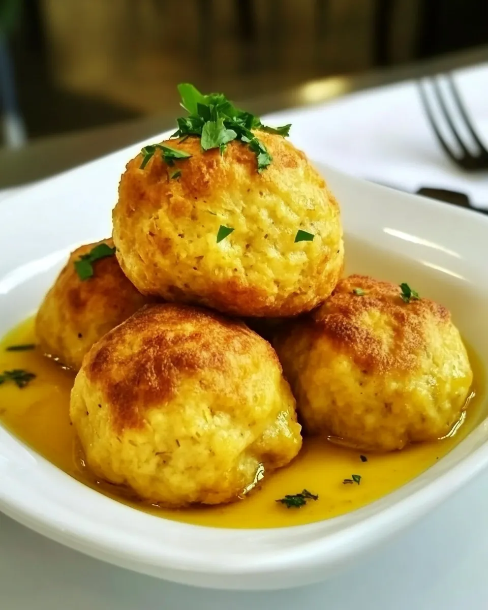 Homemade Saffron Matzo Balls photo