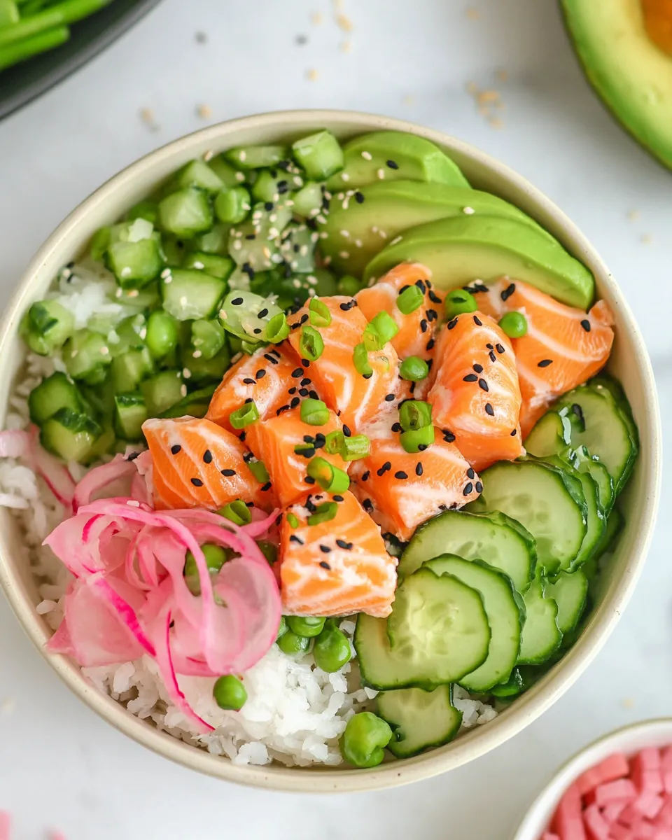 Delicious Salmon Bowl Recipe shot
