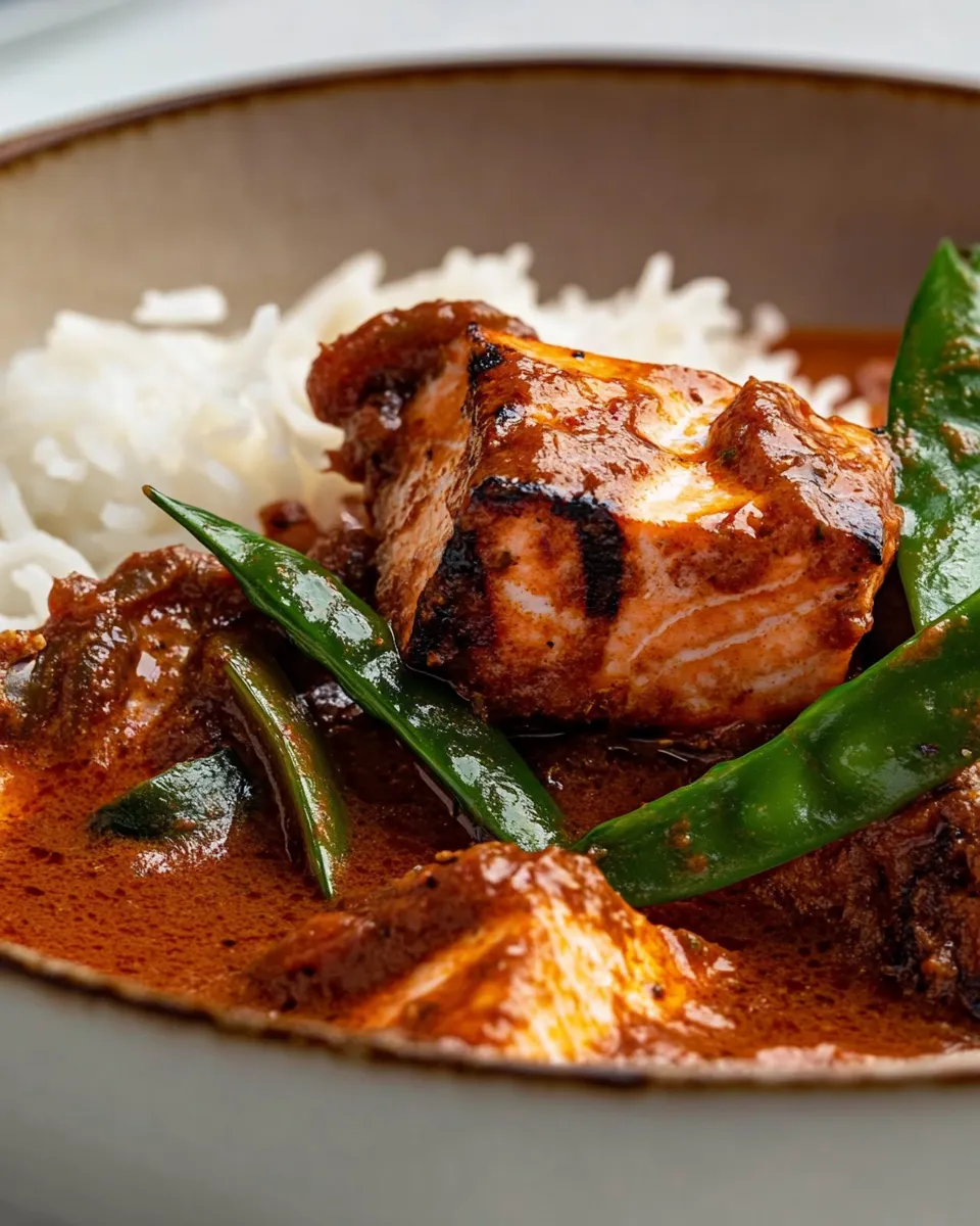 Homemade Salmon Panang Curry photo