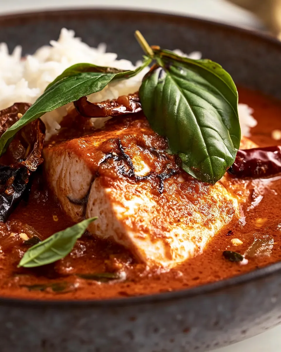 Easy Salmon Panang Curry recipe photo