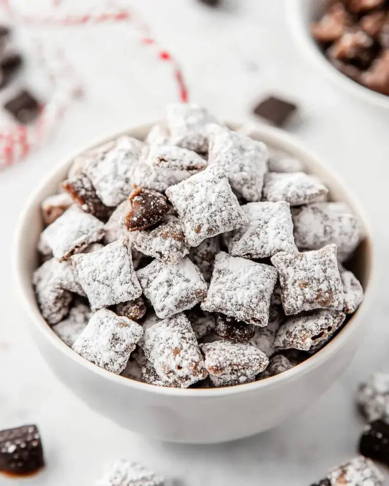 Easy Salted Caramel Puppy Chow Snack Mix photo