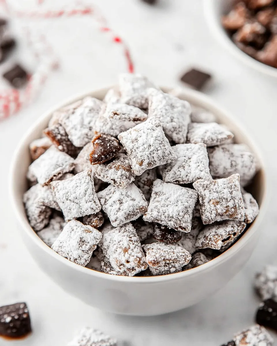 Easy Salted Caramel Puppy Chow Snack Mix photo