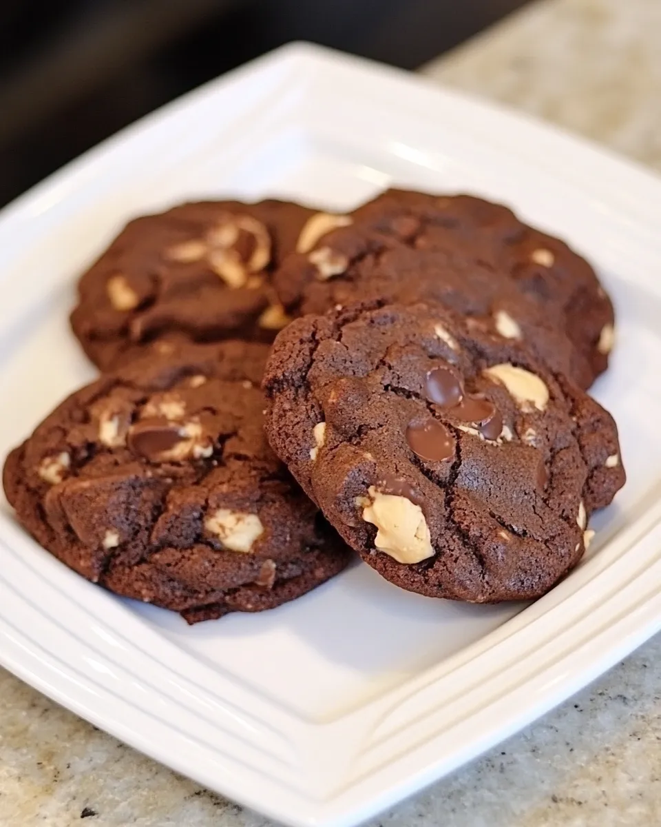 Best Salted Double Chocolate Peanut Butter Cookies recipe photo