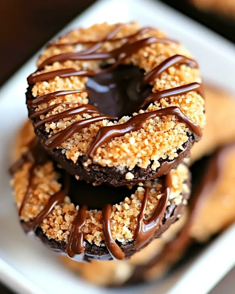 Homemade Samoas Cookies or Caramel deLites Recipe photo