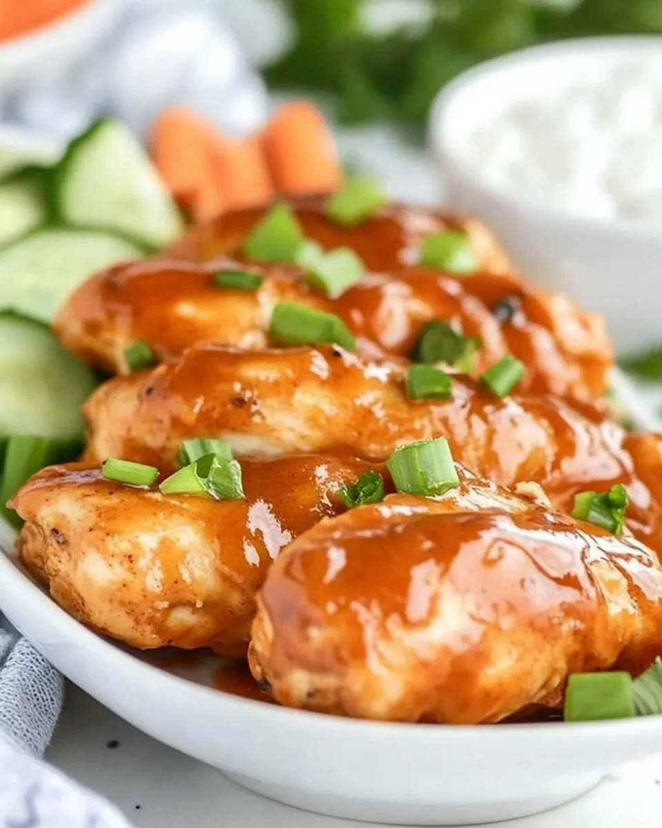 Delicious Saucy Buffalo Chicken Tenders No breading recipe photo