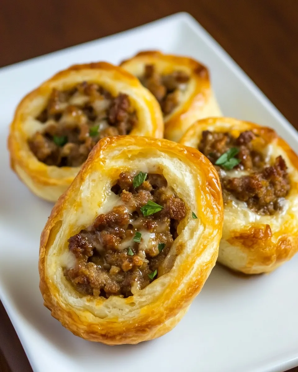 Easy Sausage Cream Cheese Pinwheels photo