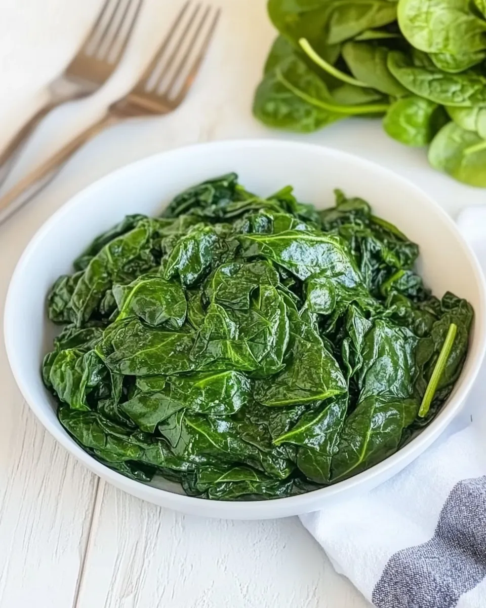 Quick Sauteed Spinach recipe photo