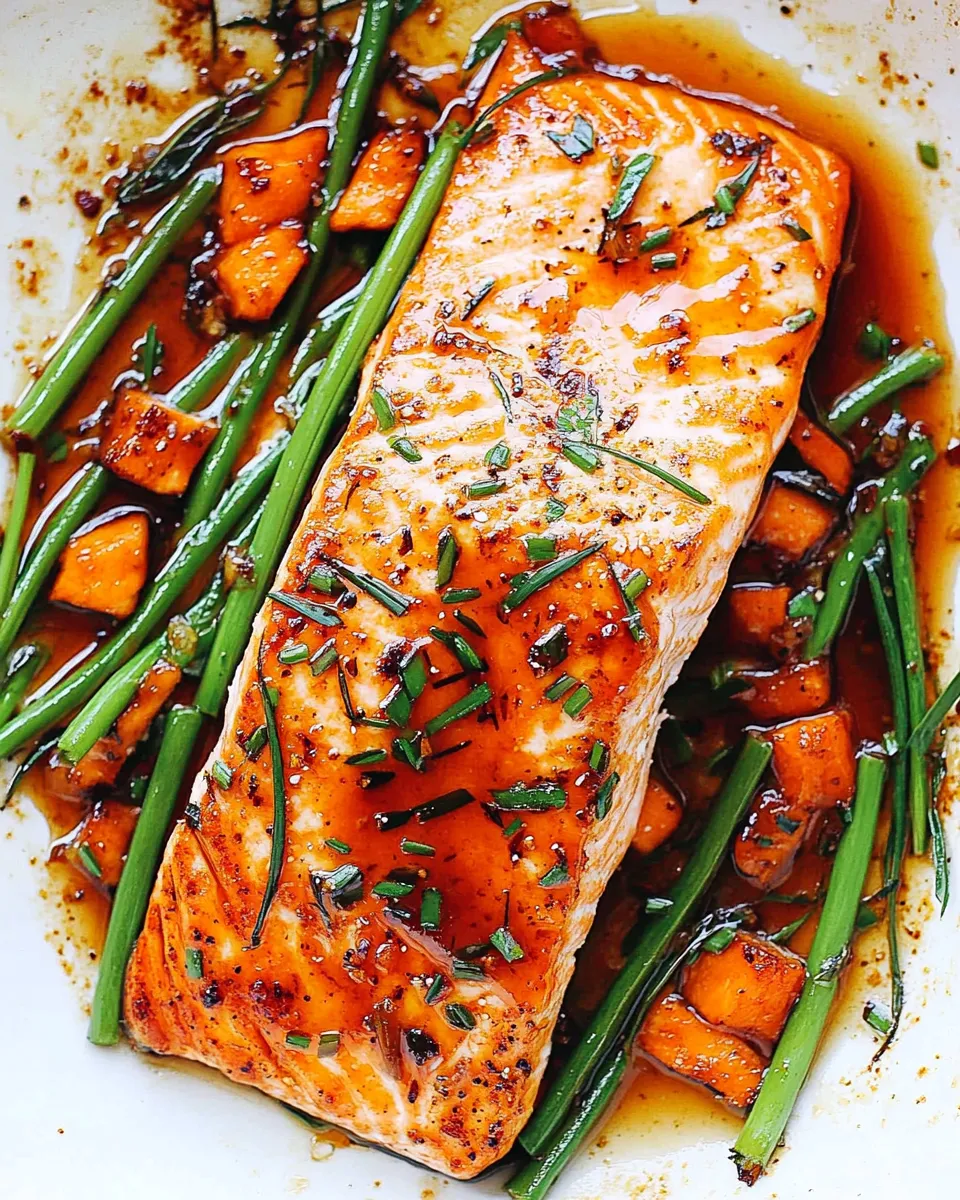 Delicious Sheet Pan Ginger Soy Glazed Salmon image