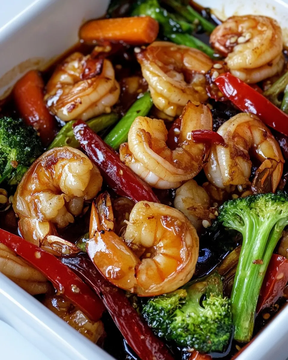Healthy Sheet Pan Honey Garlic Shrimp and Veggies recipe photo