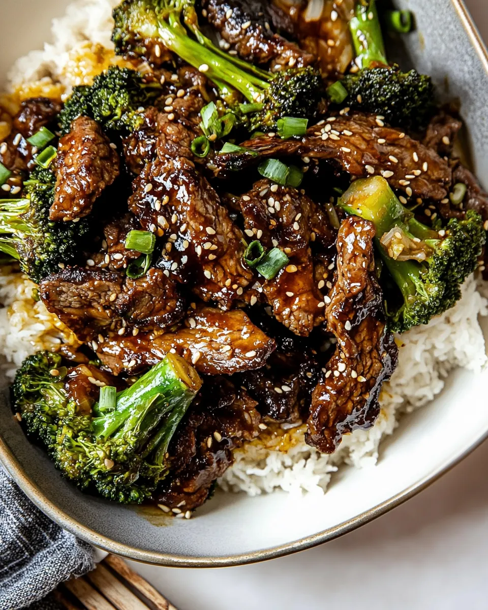 Perfect Sheet Pan Spicy Ginger Sesame Beef and Broccoli. photo