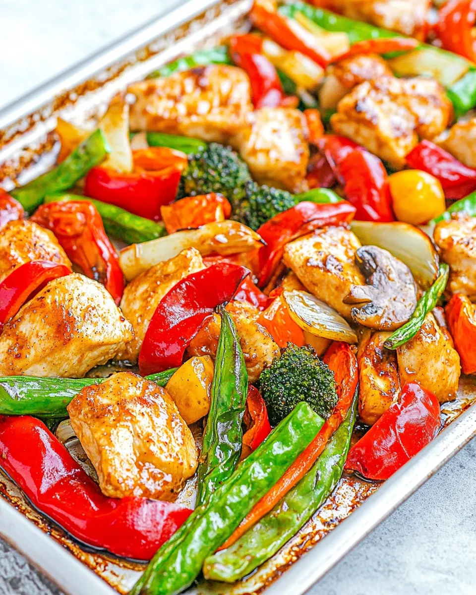 Healthy Sheet Pan Teriyaki Chicken and Vegetables image