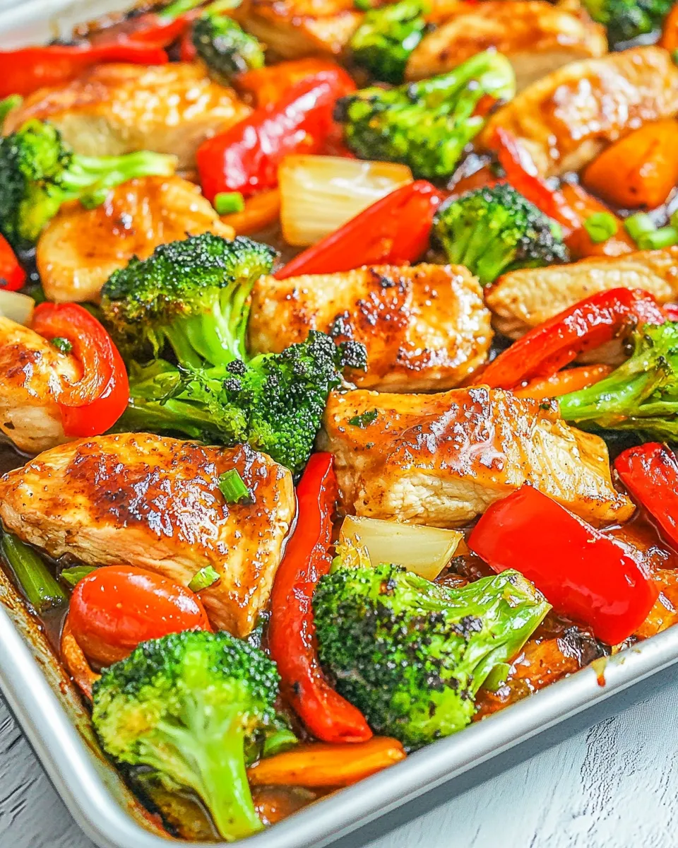 Delicious Sheet Pan Teriyaki Chicken and Vegetables recipe photo