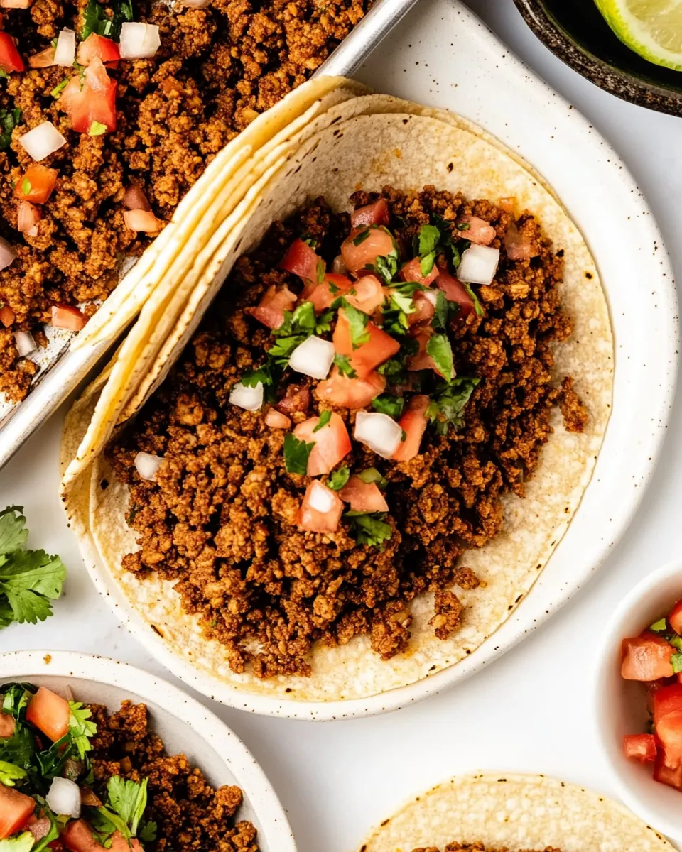 Easy Sheet Pan Vegan Taco Meat (Nut-Free) photo