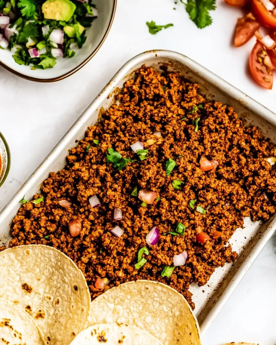 Delicious Sheet Pan Vegan Taco Meat (Nut-Free) image