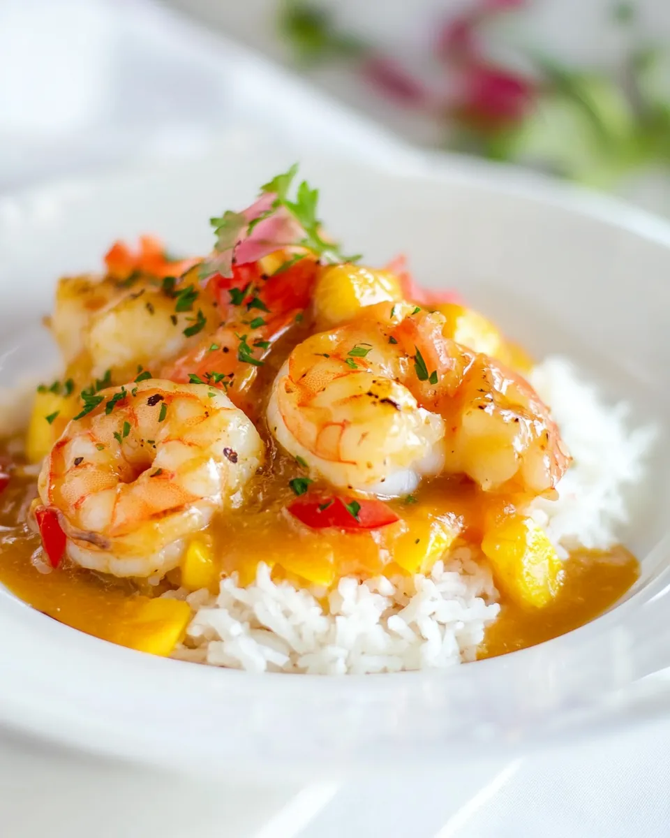 Delicious Shrimp with Coconut Sauce (Camarones con Coco) recipe photo