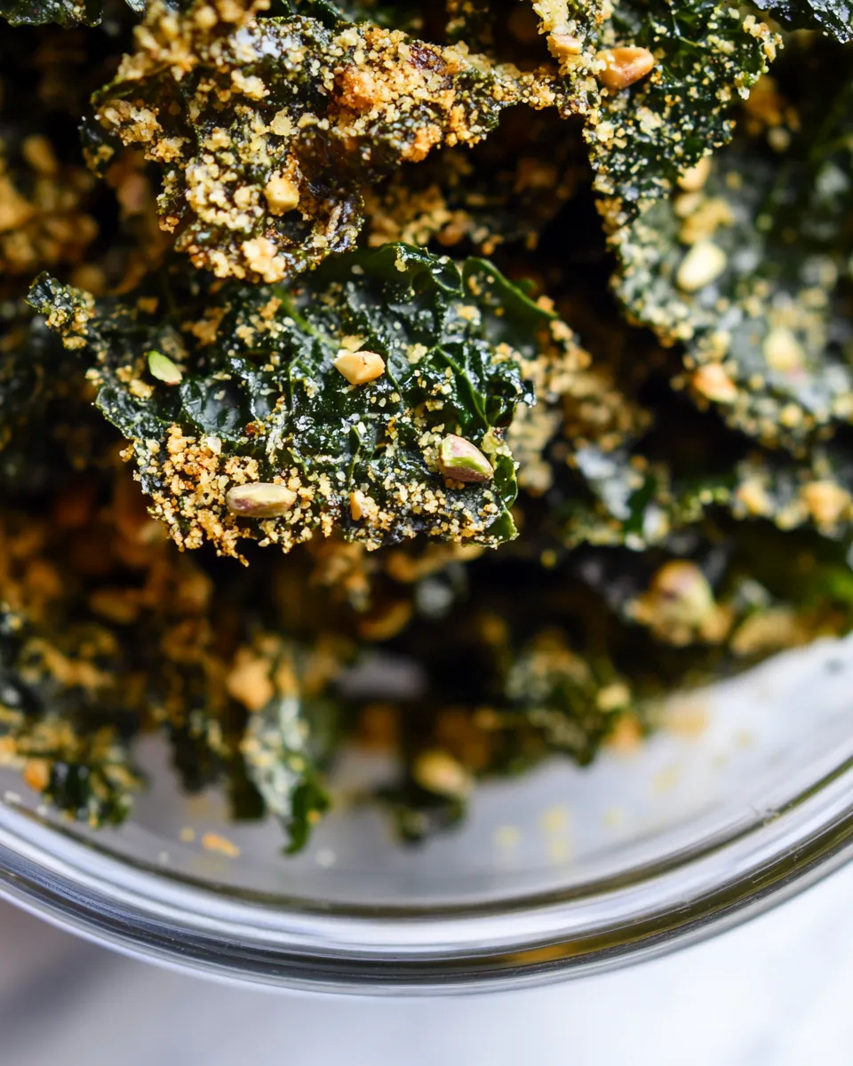 Amazing Side Dish Sundays: Parmesan Pistachio Kale Chips. picture