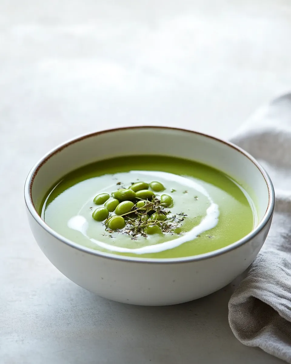 Homemade Silky Edamame Soup photo