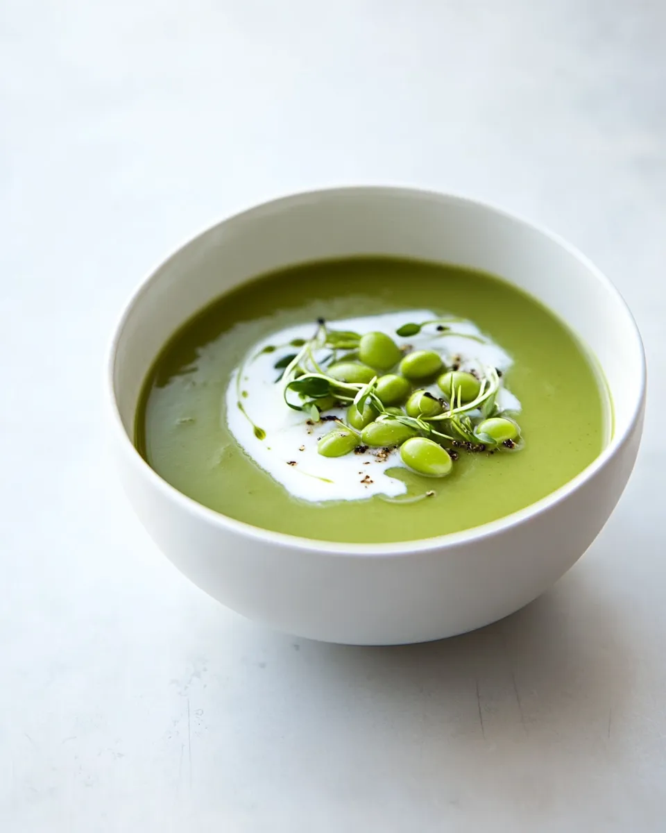 Healthy Silky Edamame Soup dish photo