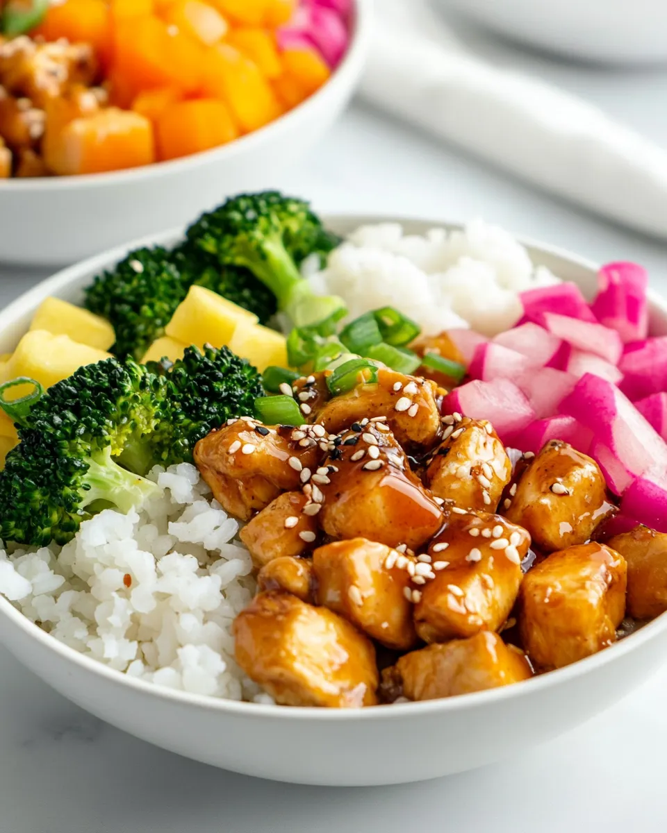 Easy Simple Teriyaki Bowl with Chicken shot