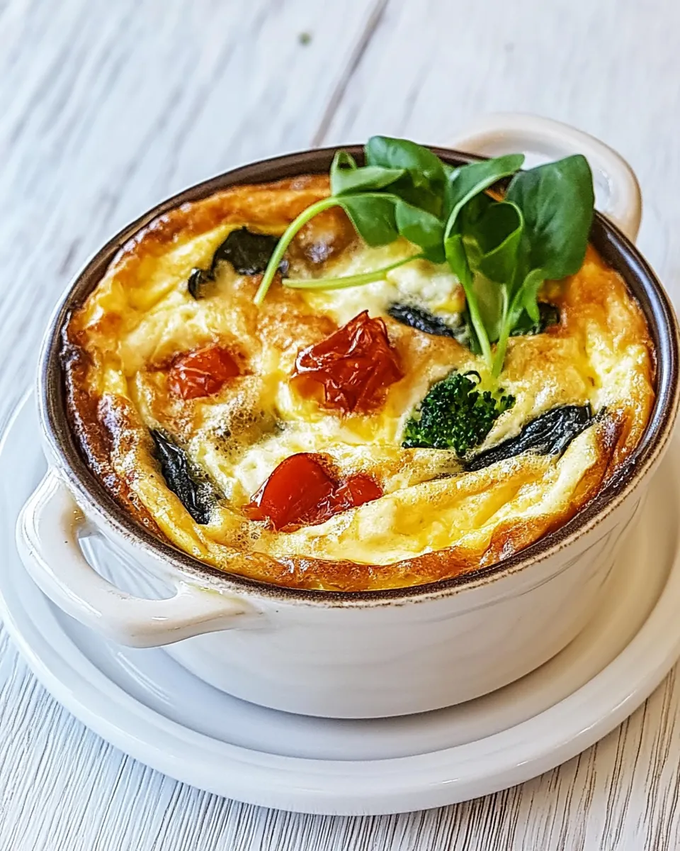 Quick Skinny Protein Breakfast Frittata shot