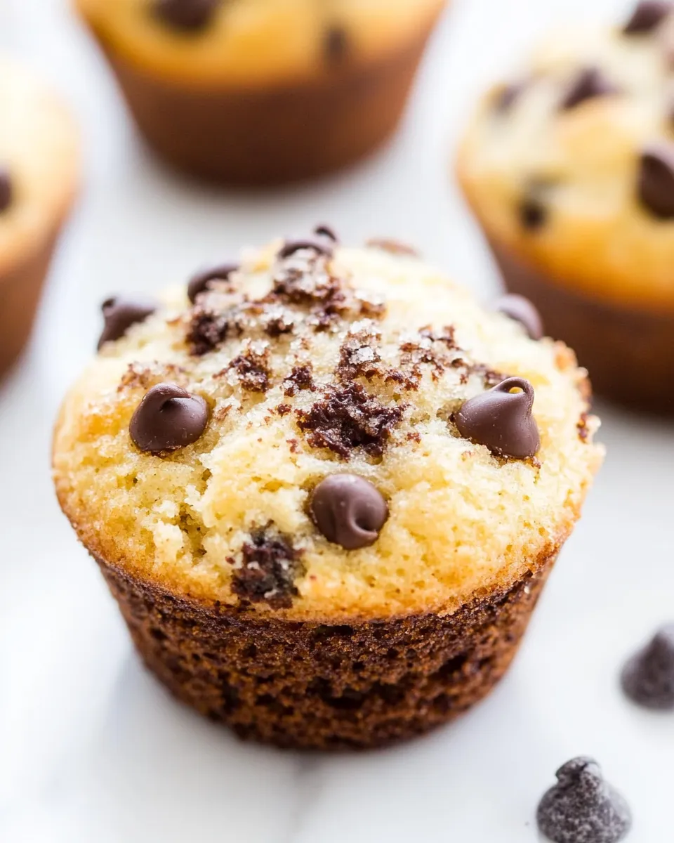 Easy Skinny Vegan Chocolate Chip Muffins photo