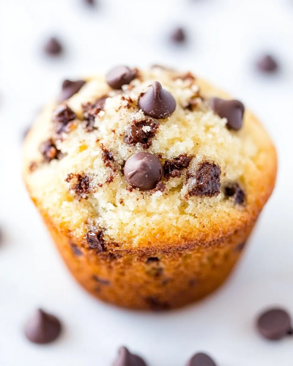 Healthy Skinny Vegan Chocolate Chip Muffins recipe photo