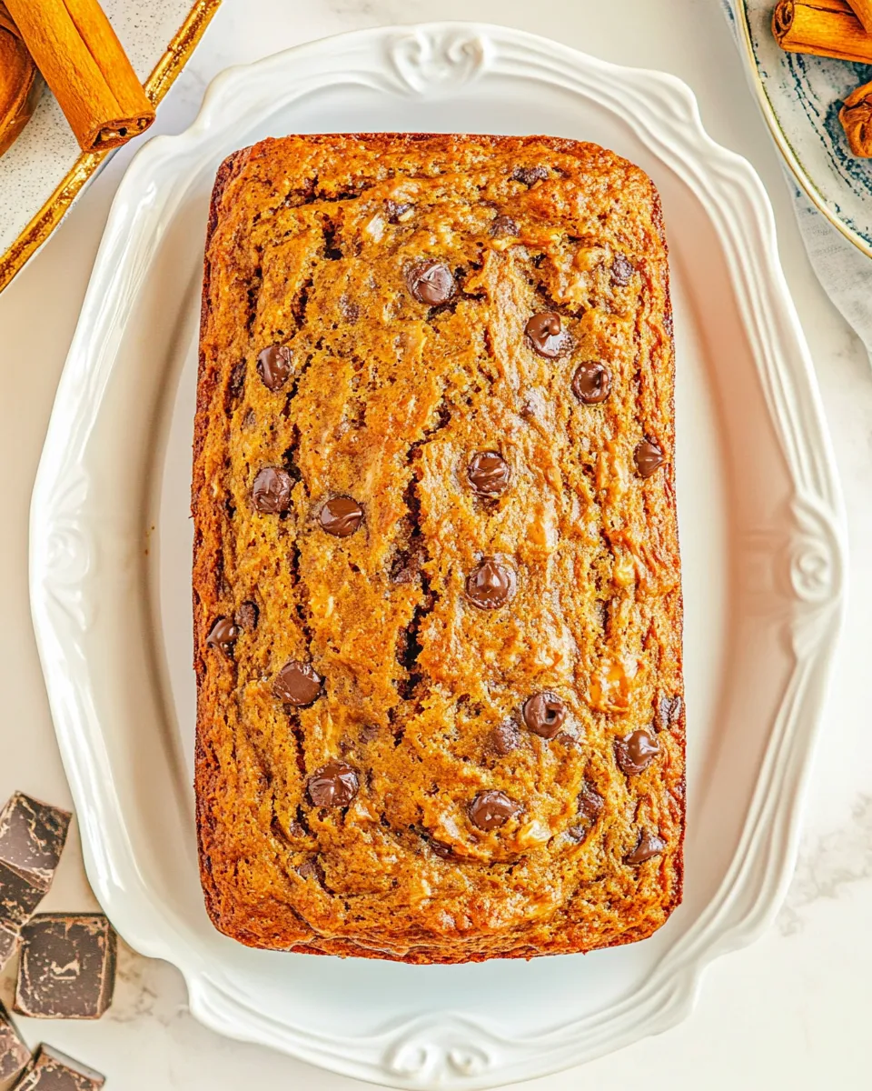 Easy Slow Cooker Chocolate Chip Banana Bread shot