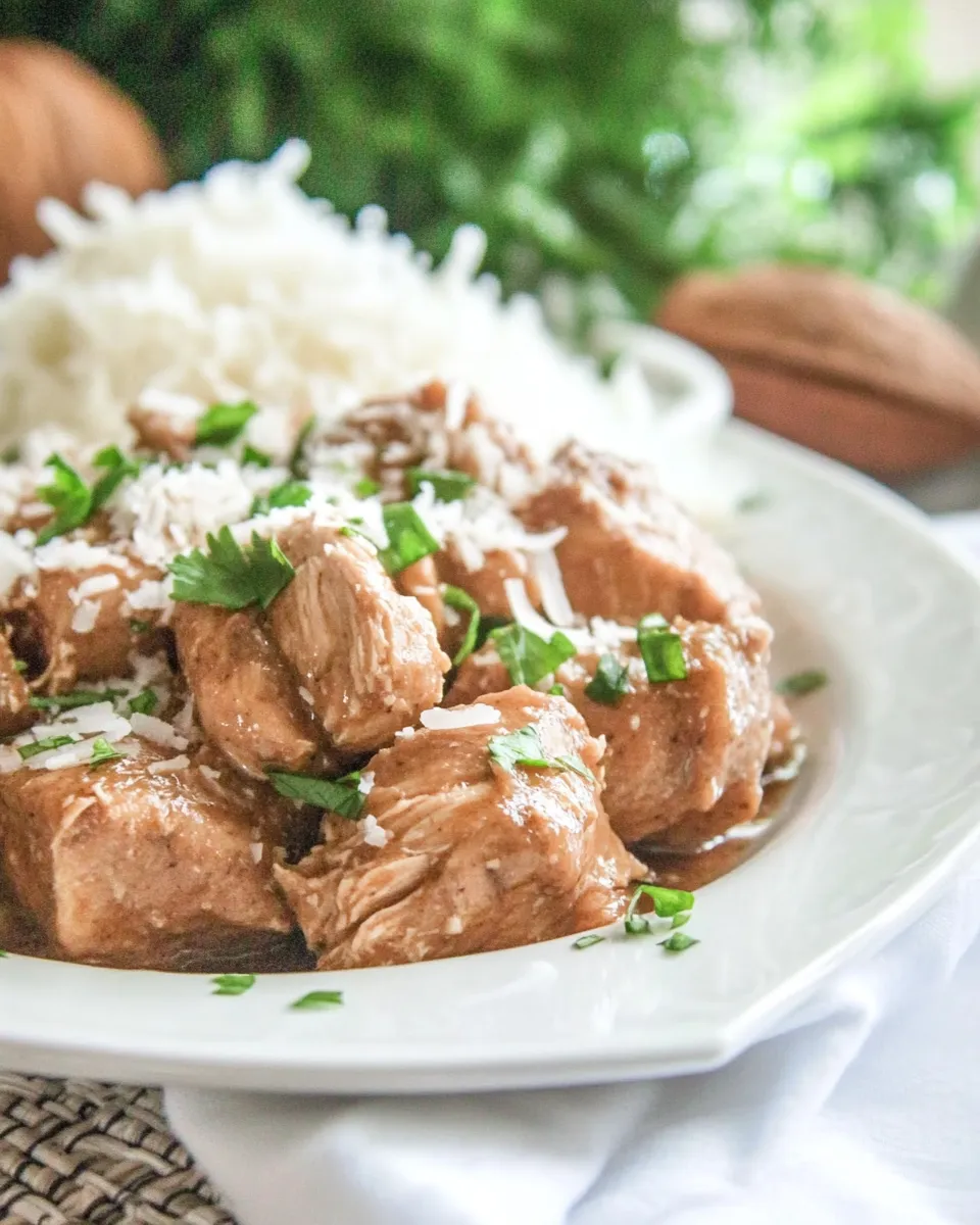 Classic Slow Cooker Coconut Chicken image