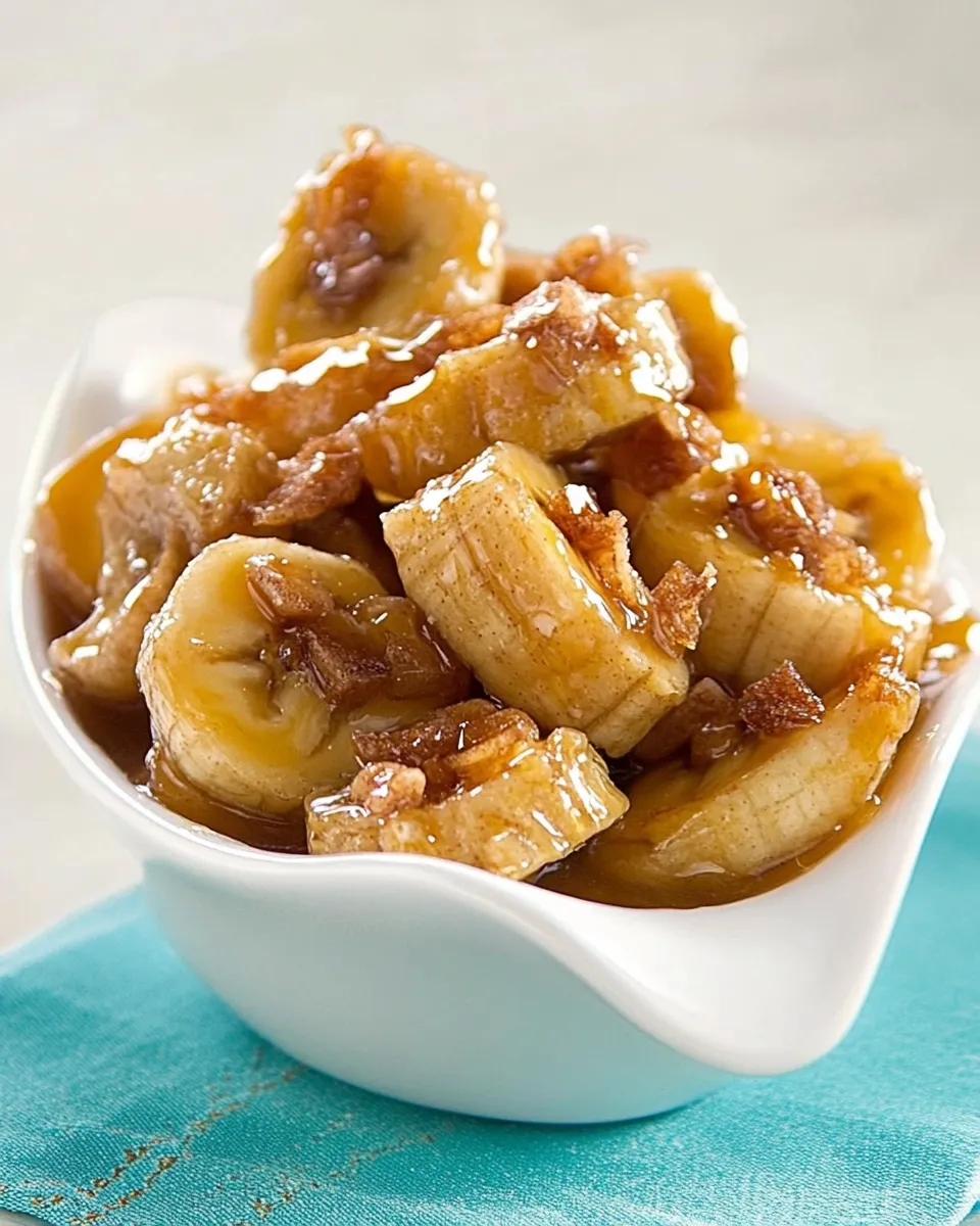 Sweet Slow Cooker Honey Bananas shot