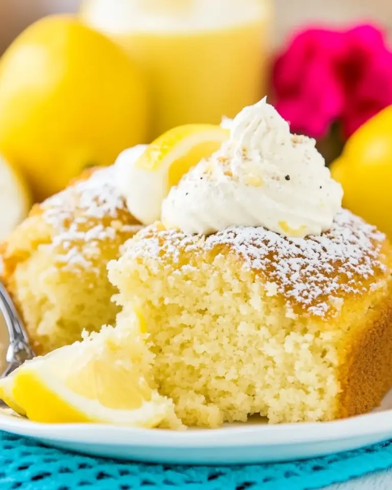 Homemade Slow Cooker Lemon Cake photo