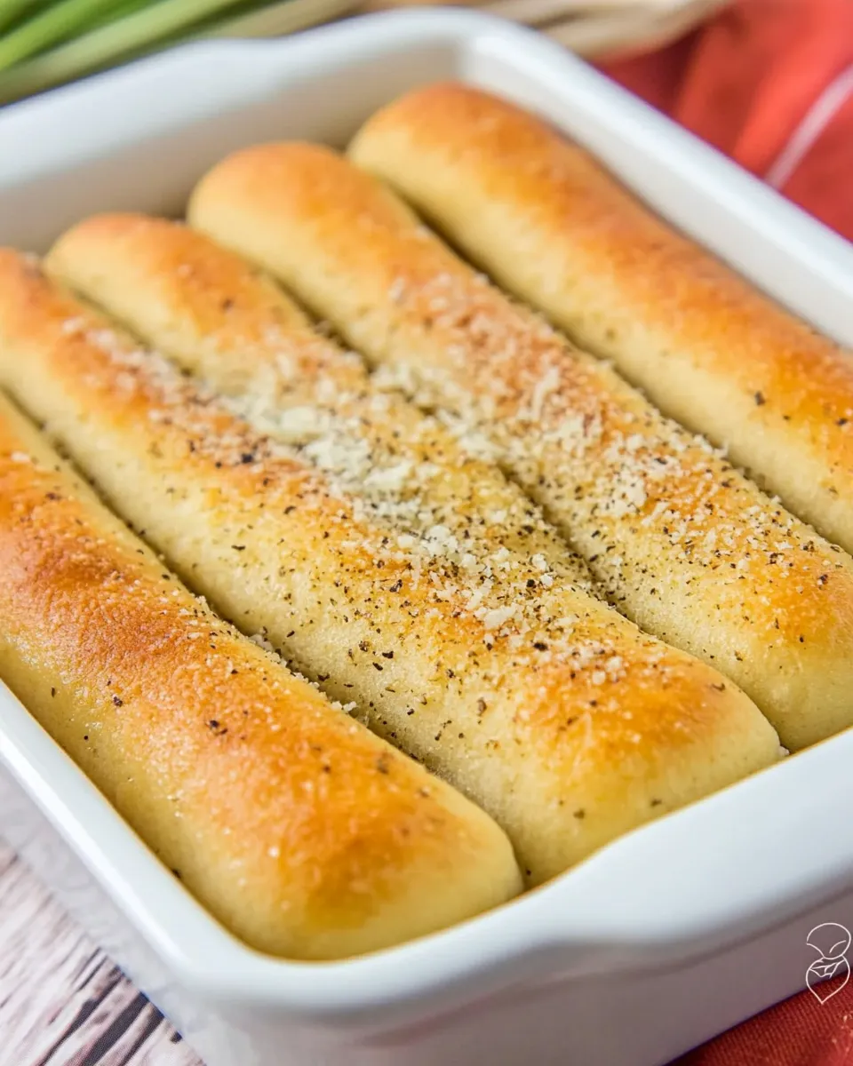 Homemade Small Batch Garlic Parmesan Breadsticks photo