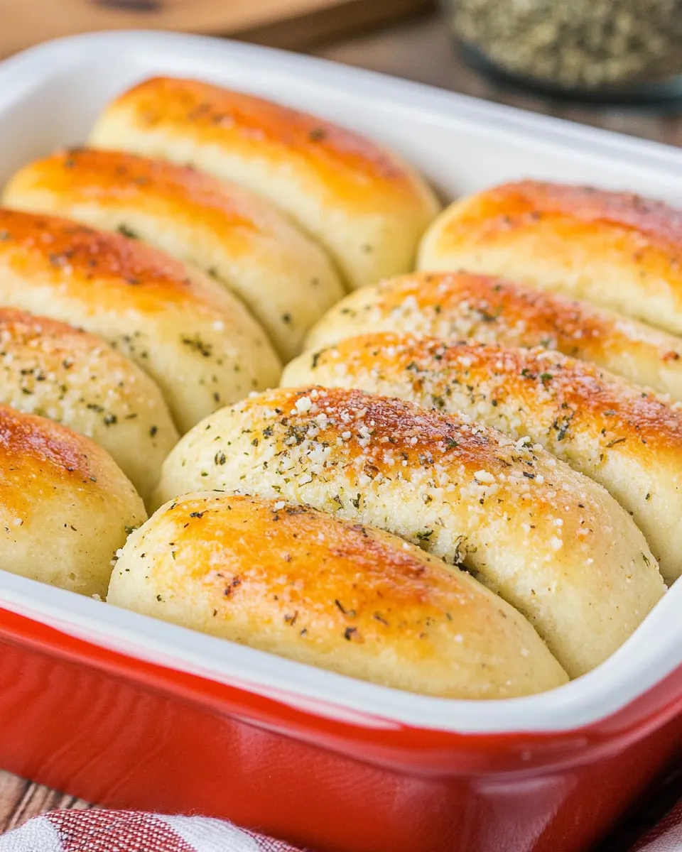 Easy Small Batch Garlic Parmesan Breadsticks image