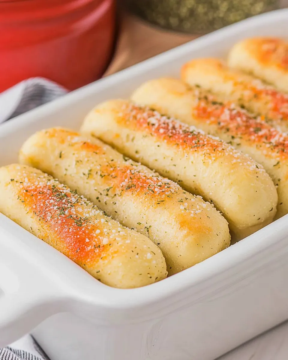 Delicious Small Batch Garlic Parmesan Breadsticks recipe photo