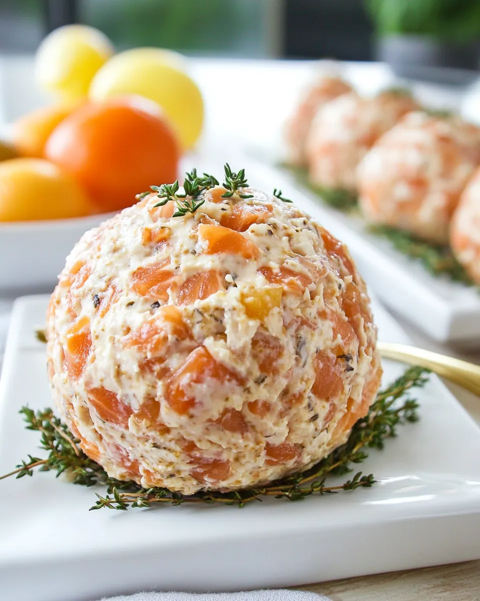 Delicious Smoked Salmon Cream Cheese Ball image