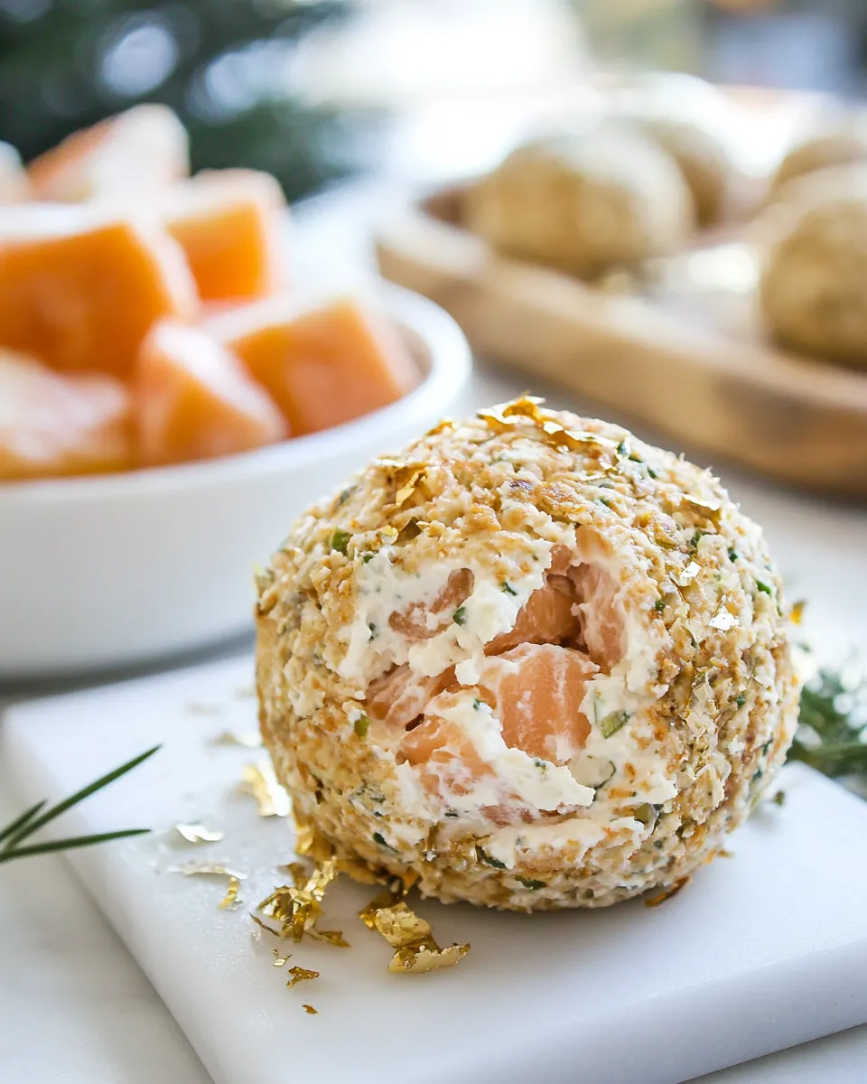 Homemade Smoked Salmon Cream Cheese Ball recipe photo
