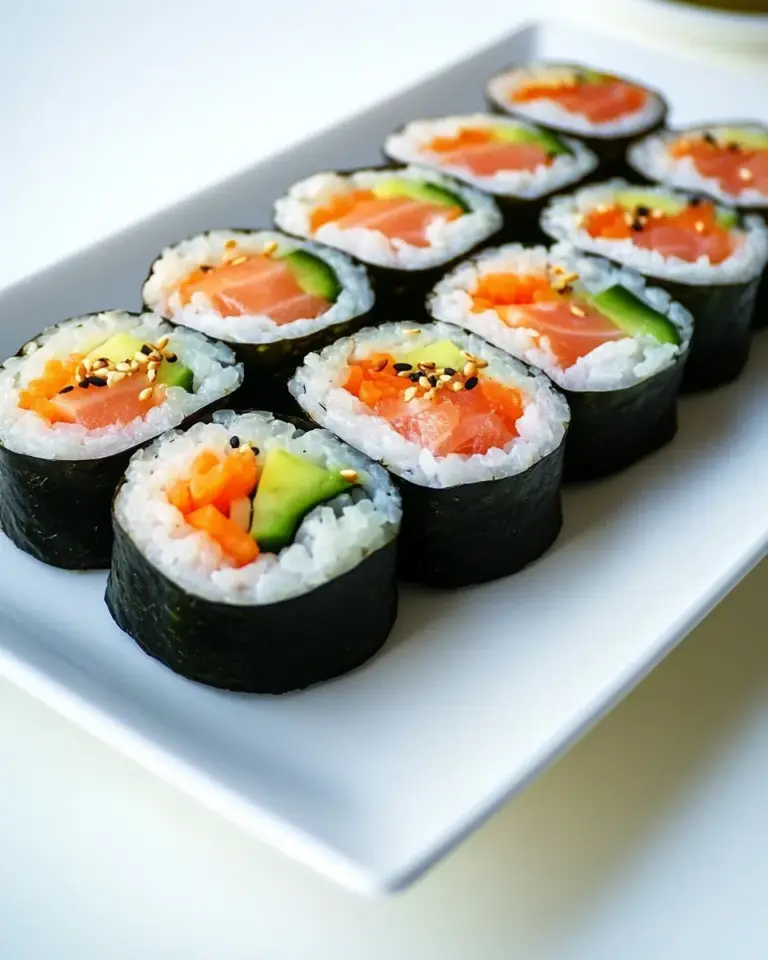 Homemade Smoked Salmon Kimbap photo