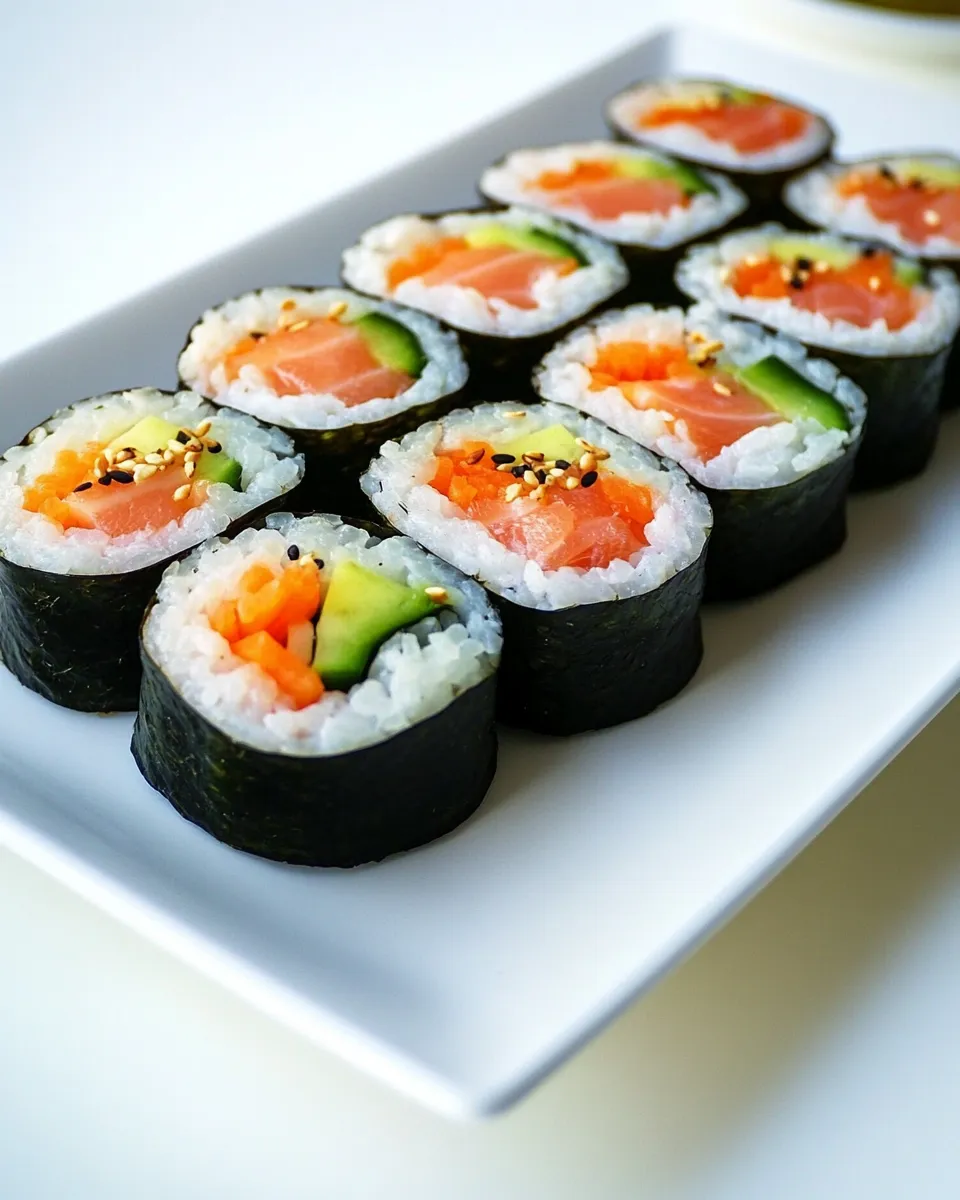 Homemade Smoked Salmon Kimbap photo