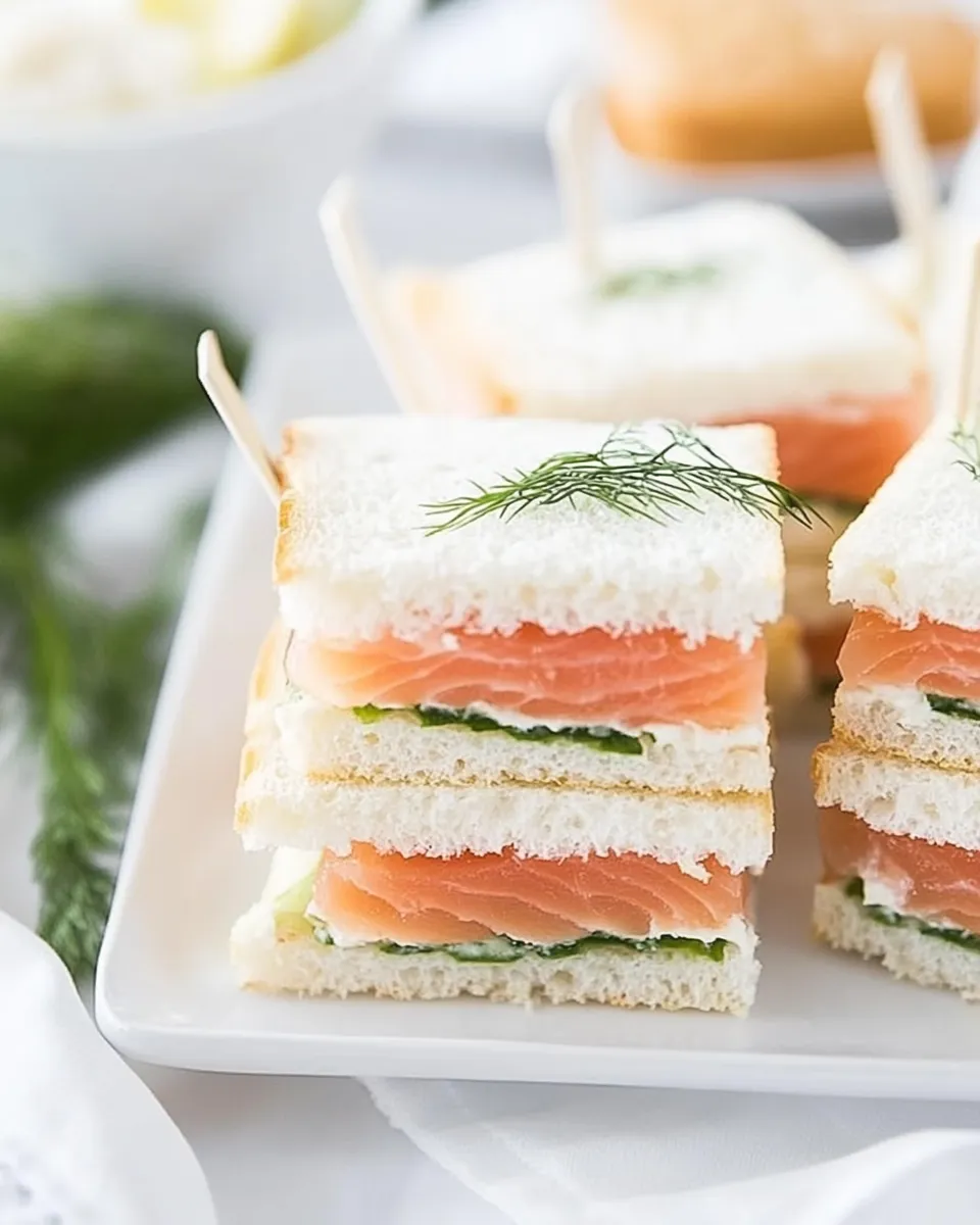 Delicious Smoked Salmon Tea Sandwiches Recipe picture