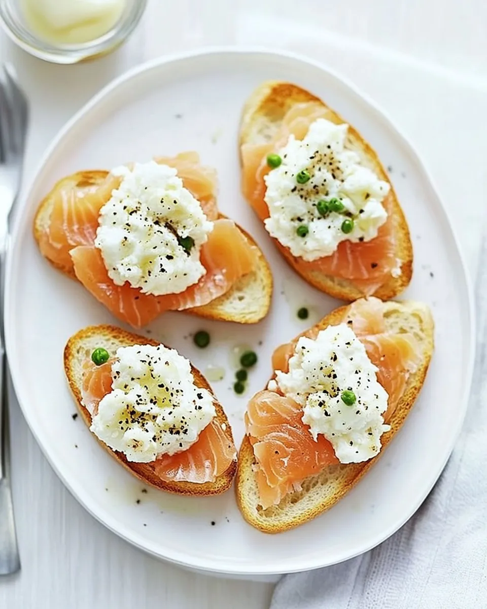 Easy Smoked Salmon and Goat Cheese Bruschetta recipe photo