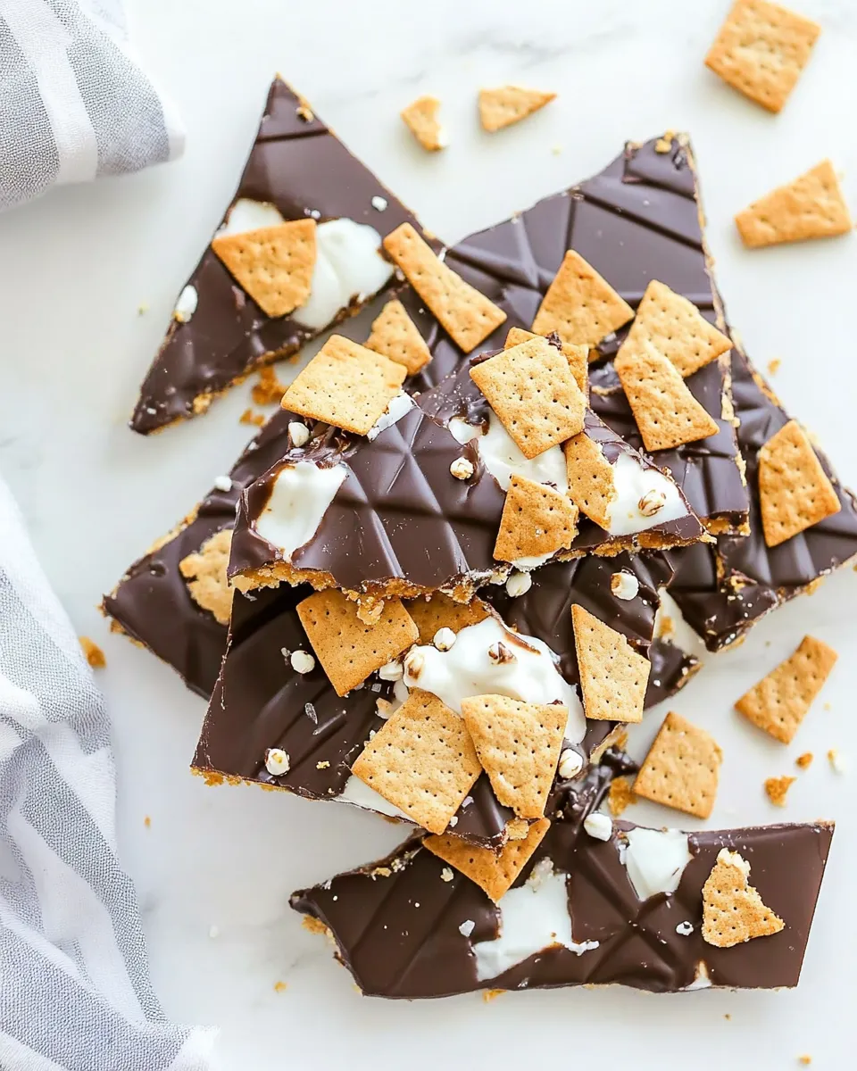 Easy Smores Bark recipe photo