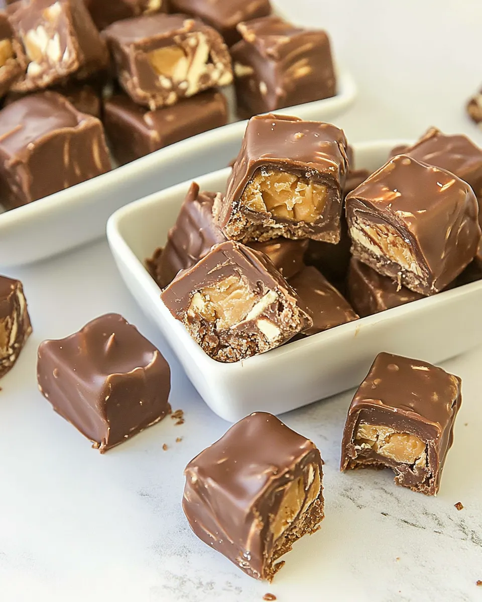 Homemade Snickers Bites photo