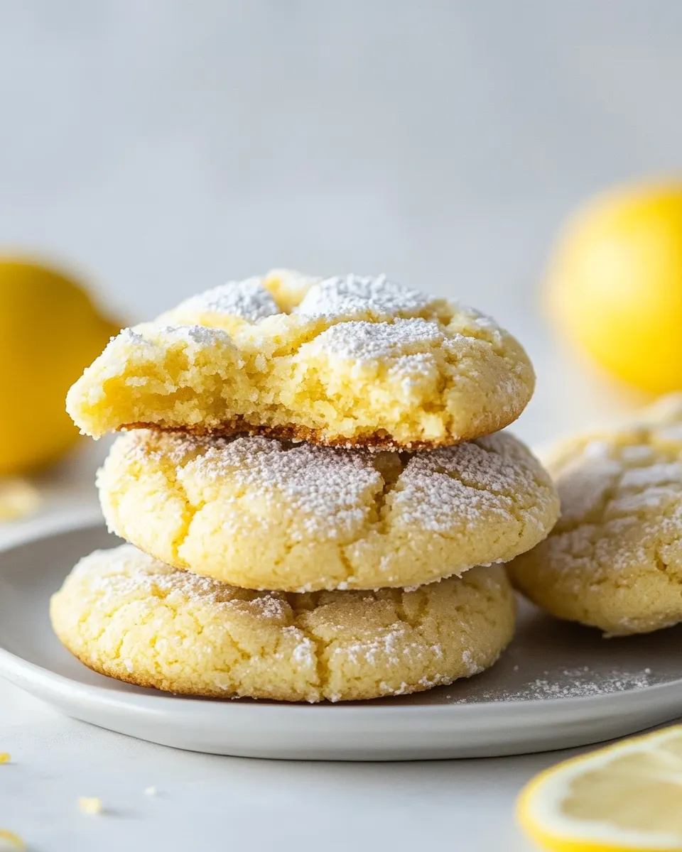 Easy Soft Lemon Cake Mix Cookies photo
