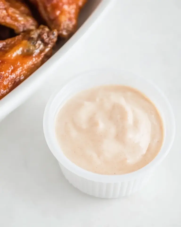 Homemade Sour Cream Dipping Sauce for Chicken Wings recipe image