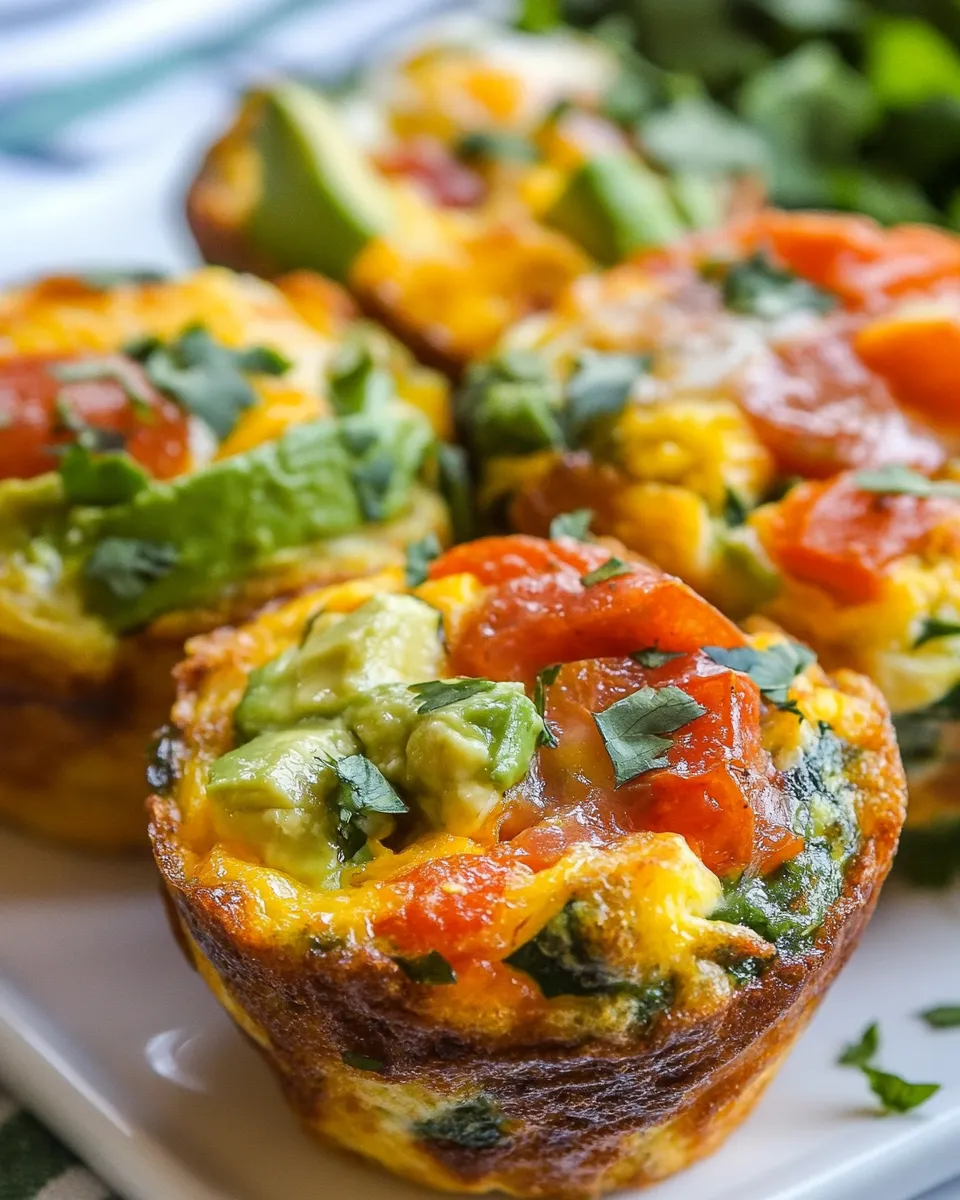 Delicious Southwestern Avocado Egg Muffins recipe photo