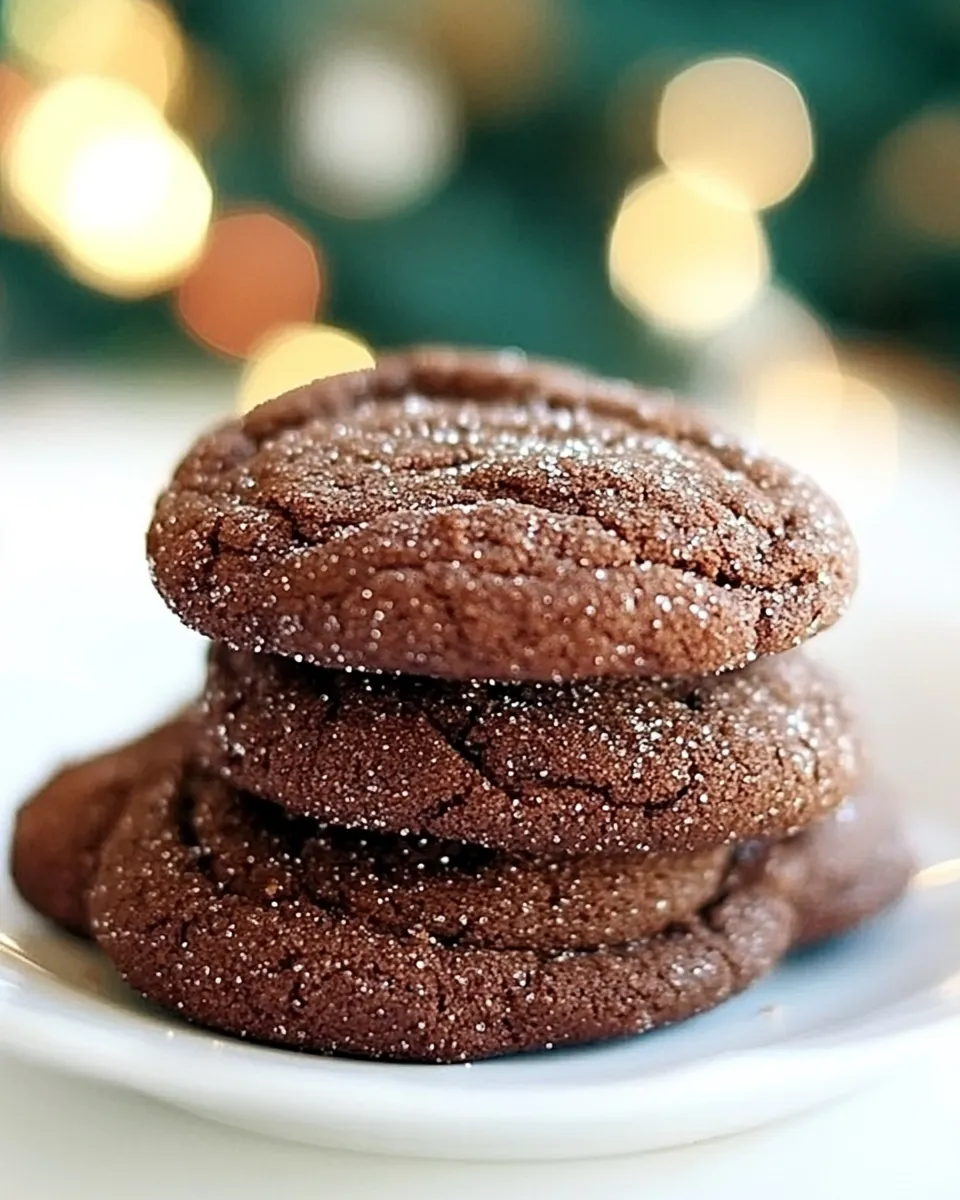 Homemade Sparkly Chocolate Snickerdoodles photo